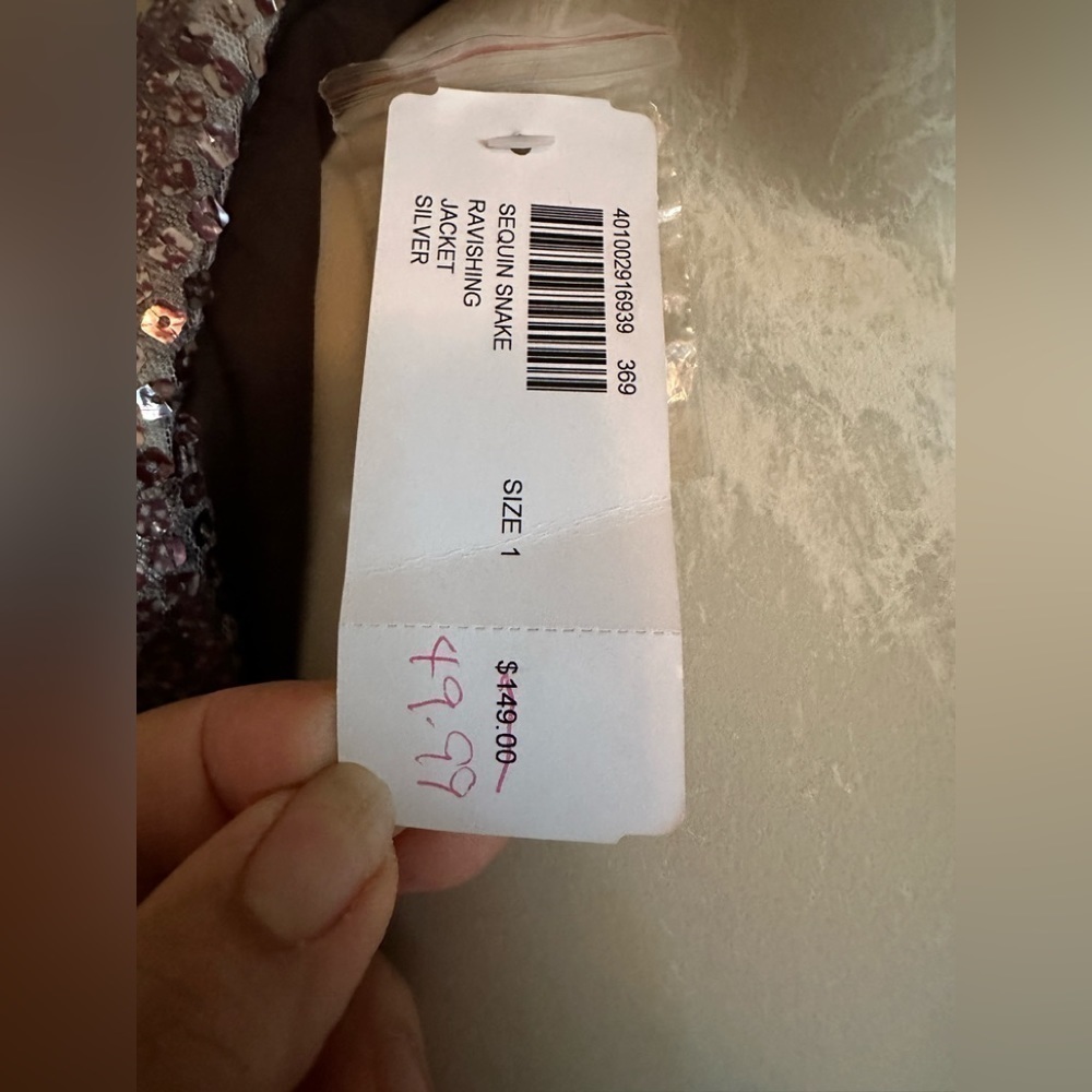 Chico's Ravishing sequence snake jacket - Picture 8 of 10